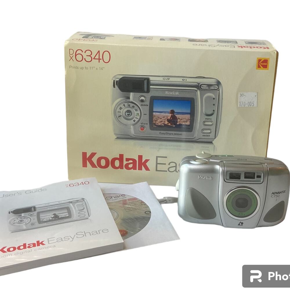 Kodak Easy Share DX6340 Film Camera Zoom Digital 2003 Tested Disc Manual